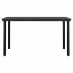 vidaXL Ensemble à manger jardin coussins 5Pièces marron poly rotin verre