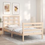 vidaXL Cadre de lit sans matelas 100x200 cm bois massif