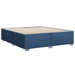vidaXL Cadre de lit sans matelas bleu 180x200 cm tissu