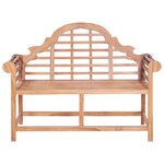 vidaXL Banc de jardin 127x58 5x92 5 cm Bois massif de teck