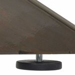 vidaXL Pied de table basse en forme d'araignée noir 98 x 58 x (42-43) cm en acier