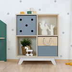 Meuble de rangement NABOSKY blanc 2x2