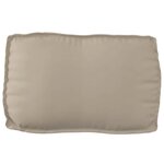 vidaXL Coussin pour dossier de palette Taupe 70 x 40 x 12 cm
