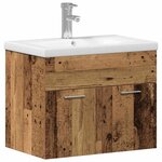 vidaXL Armoire de salle de bain Bois ancien 60 x 38 5 x 46 cm