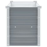 vidaXL Lit surélevé de jardin Acier galvanisé 160x40x45 cm Gris