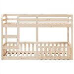 vidaXL Lit superposé 75x190 cm Bois de pin massif