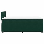 vidaXL Sommier à lattes de lit avec matelas Vert foncé 100x200 cm