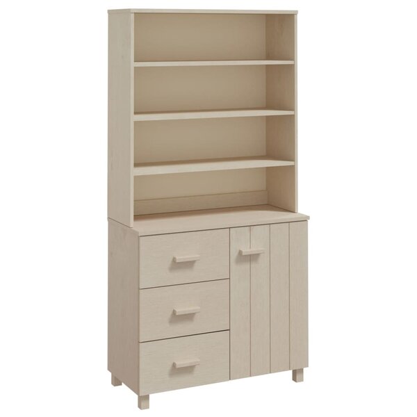 vidaXL Buffet HAMAR Bois massif de pin Marron miel