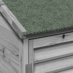 vidaXL Abri de jardin Gris 106 x 56 x 113 5 cm Bois de Sapin Massif