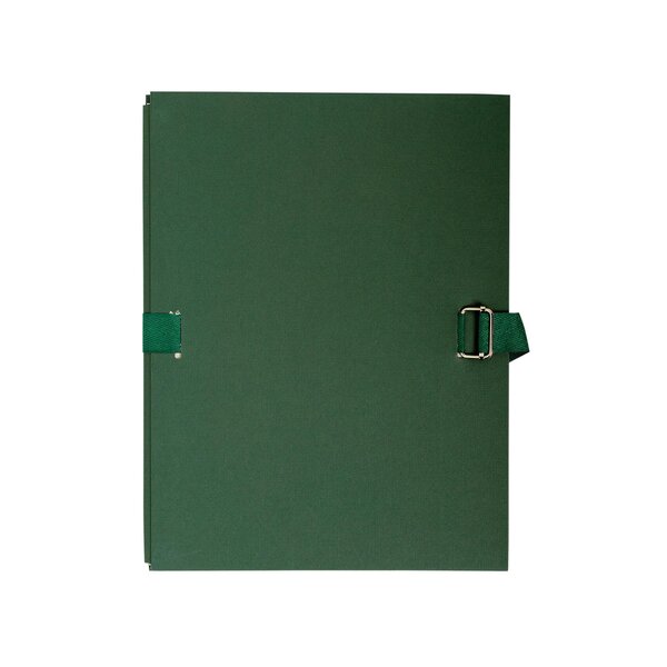 Chemise Dos Extensible Papier - 24x32cm - Vert Foncé - X 10 - Exacompta