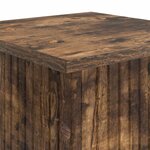 vidaXL Support de Plante Chêne fumé 30 5 x 30 x 80 5 cm