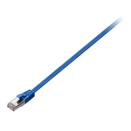 V7 câble rj45 cat5e blindé (stp) rj45 mâle vers rj45 mâle  bleu 1m 3.3ft