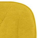 vidaXL Chaises pivotantes à manger lot de 2 Jaune Velours