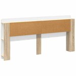vidaXL Cabinet de Tête de Lit Chêne Sonoma Bois d’ingénierie