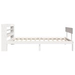 vidaXL Cadre de lit sans matelas blanc 90x190 cm bois de pin massif