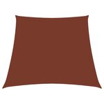 vidaXL Voile de parasol Tissu Oxford trapèze 3/5x4 m Terre cuite