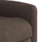 vidaXL Fauteuil inclinable marron tissu microfibre