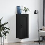 vidaXL Armoire murale noir 34 5x34x90 cm bois d'ingénierie