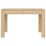 vidaXL Table à manger Chêne sonoma 120x60x76 cm Bois d'ingénierie
