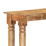 Vidaxl table console 110 x 35 x 77 cm bois de manguier massif