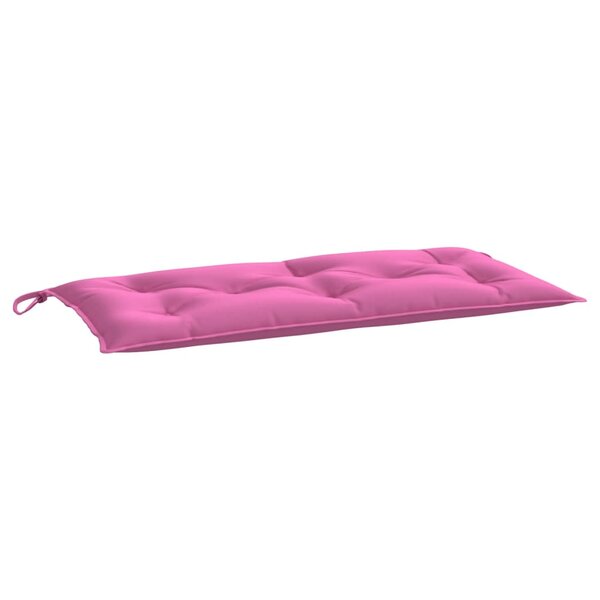 vidaXL Coussin de banc de jardin rose 100x50x7 cm tissu oxford
