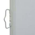 vidaXL Auvent latéral rétractable de patio 140 x 300 cm Gris