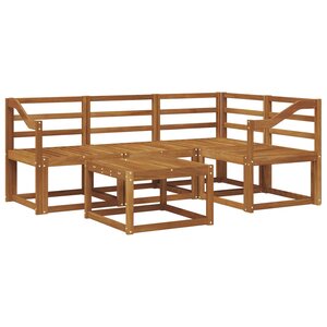vidaXL Ensemble de canapés d'extérieur 5 pc Naturel