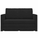 vidaXL Canapé-Lit 110cm Noir Velours