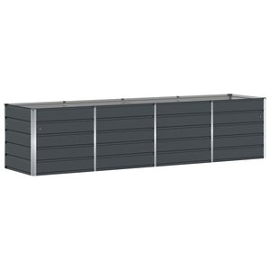 vidaXL Jardinière Anthracite 240 x 80 x 75 cm Acier
