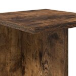 vidaXL Support de Plante Chêne fumé 25 x 25 5 x 100 5 cm