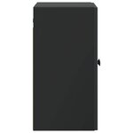 vidaXL Armoire Murale 59 x 31 x 60 cm Bois d'ingénierie Noir