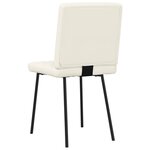 vidaXL Chaises à manger lot de 6 crème velours
