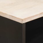 vidaXL Cabinet de chevet Blanc 50 x 33 x 60 cm Bois de mangue massif