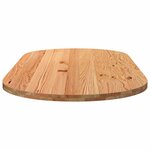 vidaXL Dessus de table 220x100x4 cm bois de chêne massif ovale