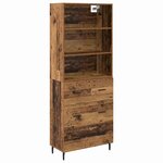 vidaXL Haut Armoire avec tiroir 2 Pièces Bois Ancien Bois d'ingénierie