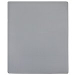 vidaXL Draps-housses Jersey 2 Pièces Gris 100x200 cm Coton