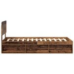 vidaXL Cadre de lit Bois ancien 90 x 200 cm Pin massif
