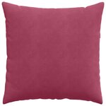 vidaXL Coussins de canapé 2 Pièces Bordeaux 80 x 80 cm