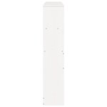 vidaXL Tête de lit avec rangement blanc 120 cm bois massif de pin
