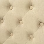 vidaXL Chaises à manger lot de 6 crème tissu