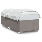 vidaXL Cadre de lit sans matelas taupe 80x200 cm tissu