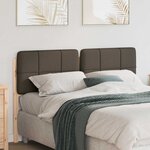 vidaXL Tête de lit capitonnée Marron et Taupe 160 cm Pin massif