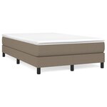 vidaXL Cadre de lit Taupe 120x200 cm Tissu