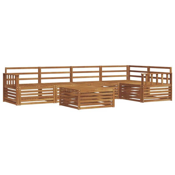 vidaXL Ensemble de canapés d'extérieur 6 pc Naturel
