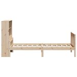 vidaXL Lit bibliothèque sans matelas 90x190 cm bois de pin massif