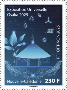 Timbre Nouvelle Calédonie - Exposition Universelle Osaka 2025