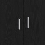 vidaXL Buffet Noir 80 x 40 x 75 cm Bois d'ingénierie