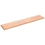 vidaXL Dessus de table bois massif traité bordure assortie