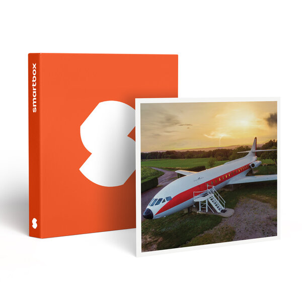 SMARTBOX - Coffret Cadeau 2 jours insolites en famille dans un avion Caravelle près d’Épinal - Séjour