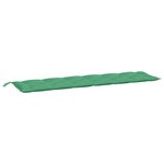 vidaXL Coussins de banc jardin lot de 2 vert 200x50x7 cm tissu Oxford